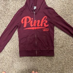 XS pink Victoria secret zip up